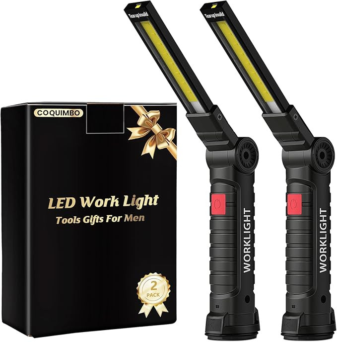 Coquimbo Tool Gifts for Men Dad Him, Rechargeable LED Work Light Grill Light with Magnetic Base a... | Amazon (US)