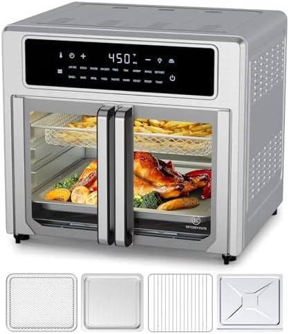 Emeril Lagasse Extra Large French Door Air Fryer Toaster Oven Combo, 25 Cooking Functions and Dig... | Amazon (US)