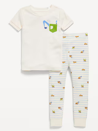 Unisex Snug-Fit Printed Pajama Set for Toddler &amp; Baby | Old Navy (US)