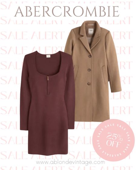 This cozy long sleeved dress is perfect for fall and autumn! Paired with this Abercrombie wool dad coat for the ultimate fall outfit! 

#LTKsalealert #LTKunder100 #LTKSale