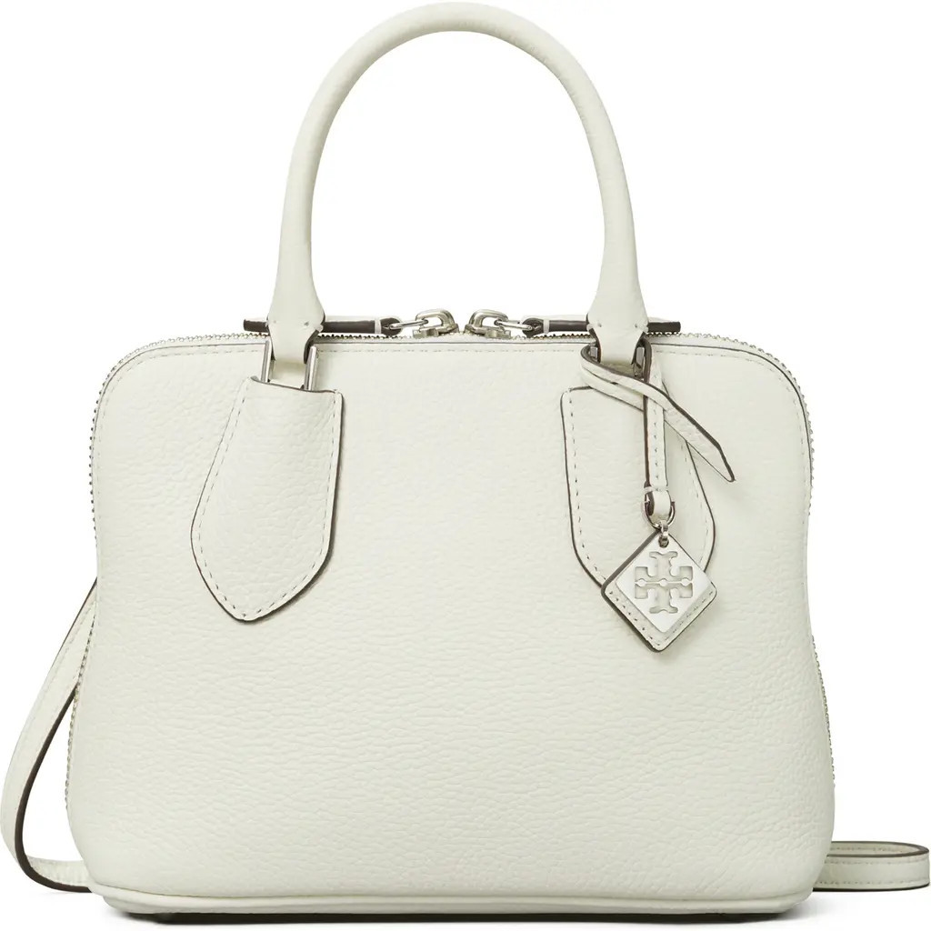 Tory Burch Mini Leather Swing Crossbody Bag in White at Nordstrom | Nordstrom