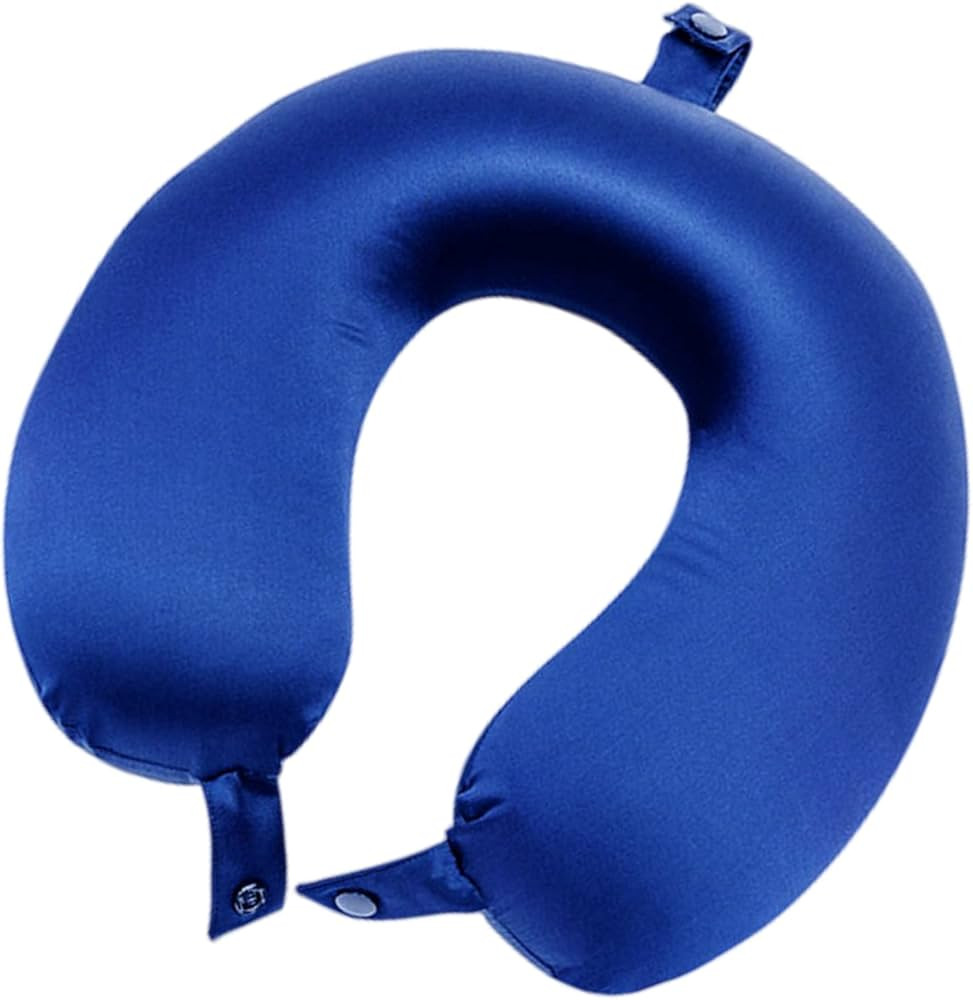 ROSEWARD 100% Mulberry Silk Neck Pillow for Travel 22 Momme Real Silk Travel Pillow for Pain Reli... | Amazon (US)