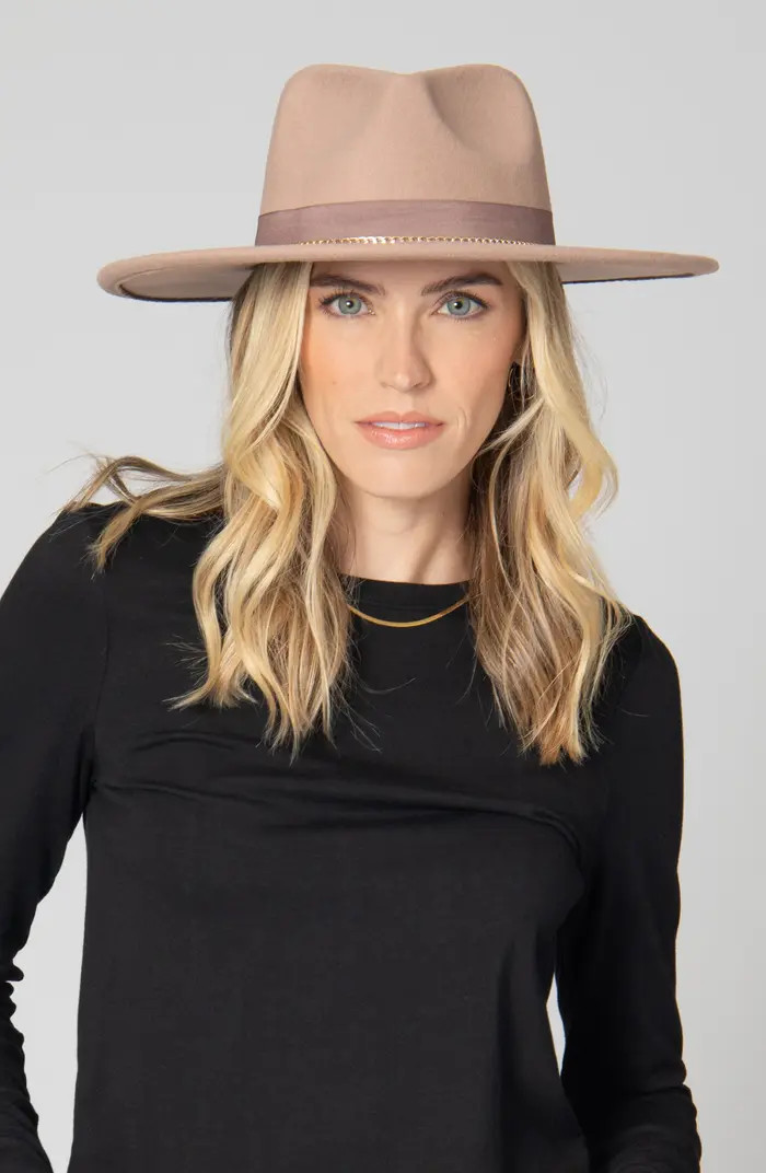 San Diego Hat Chain Trim Fedora Hat | Nordstromrack | Nordstrom Rack