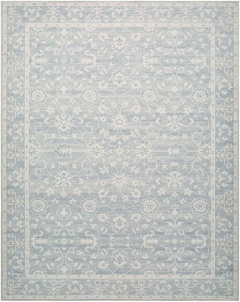 Hauteloom Gintas Jute Living Room, Bedroom Area Rug - Traditional - Sky Blue, Off - White, Mustar... | Amazon (US)