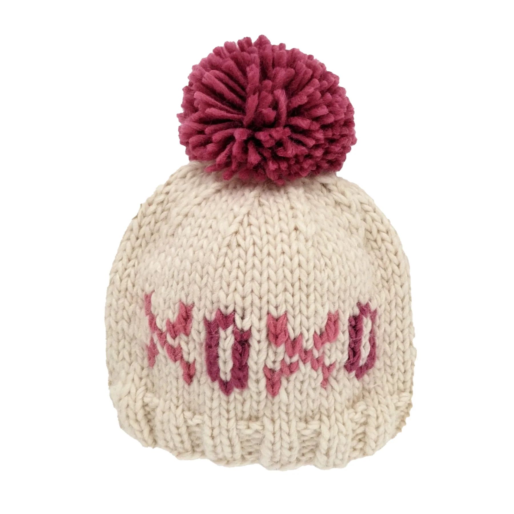 Valentine's Day Knit Pom Hat, XOXO | SpearmintLOVE