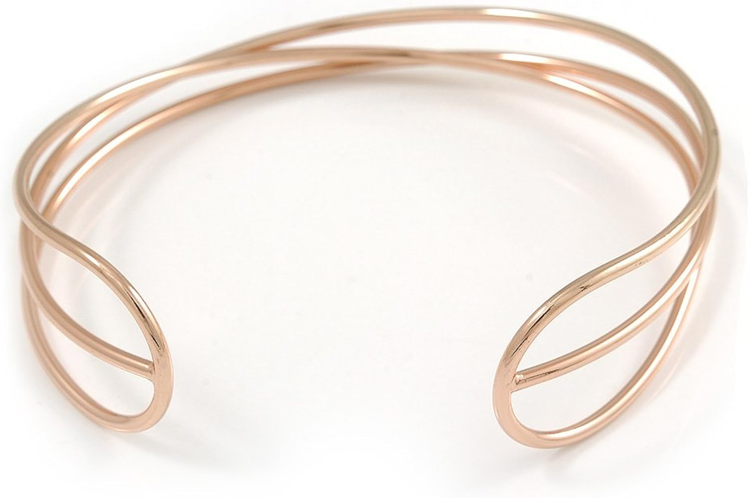 Avalaya Statement Polished Gold Plated Rigid Choker Necklace | Amazon (UK)