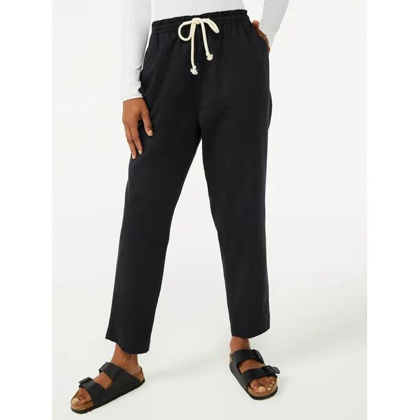 Free Assembly Women's Pull On Tapered Pants | Walmart (US)