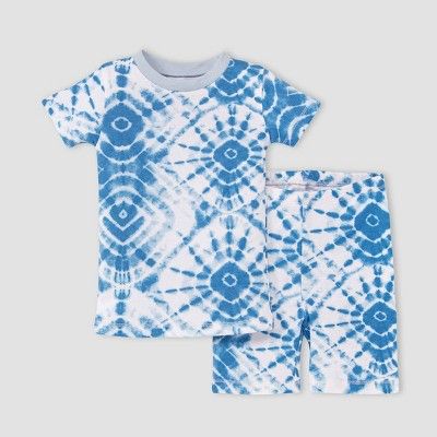 Burt's Bees Baby® Toddler 2pc Diamond Printed Tie-Dye Pajama Set | Target
