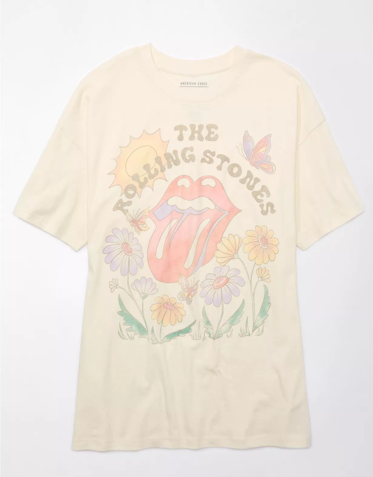 AE Oversized Rolling Stones Graphic T-Shirt | American Eagle Outfitters (US & CA)