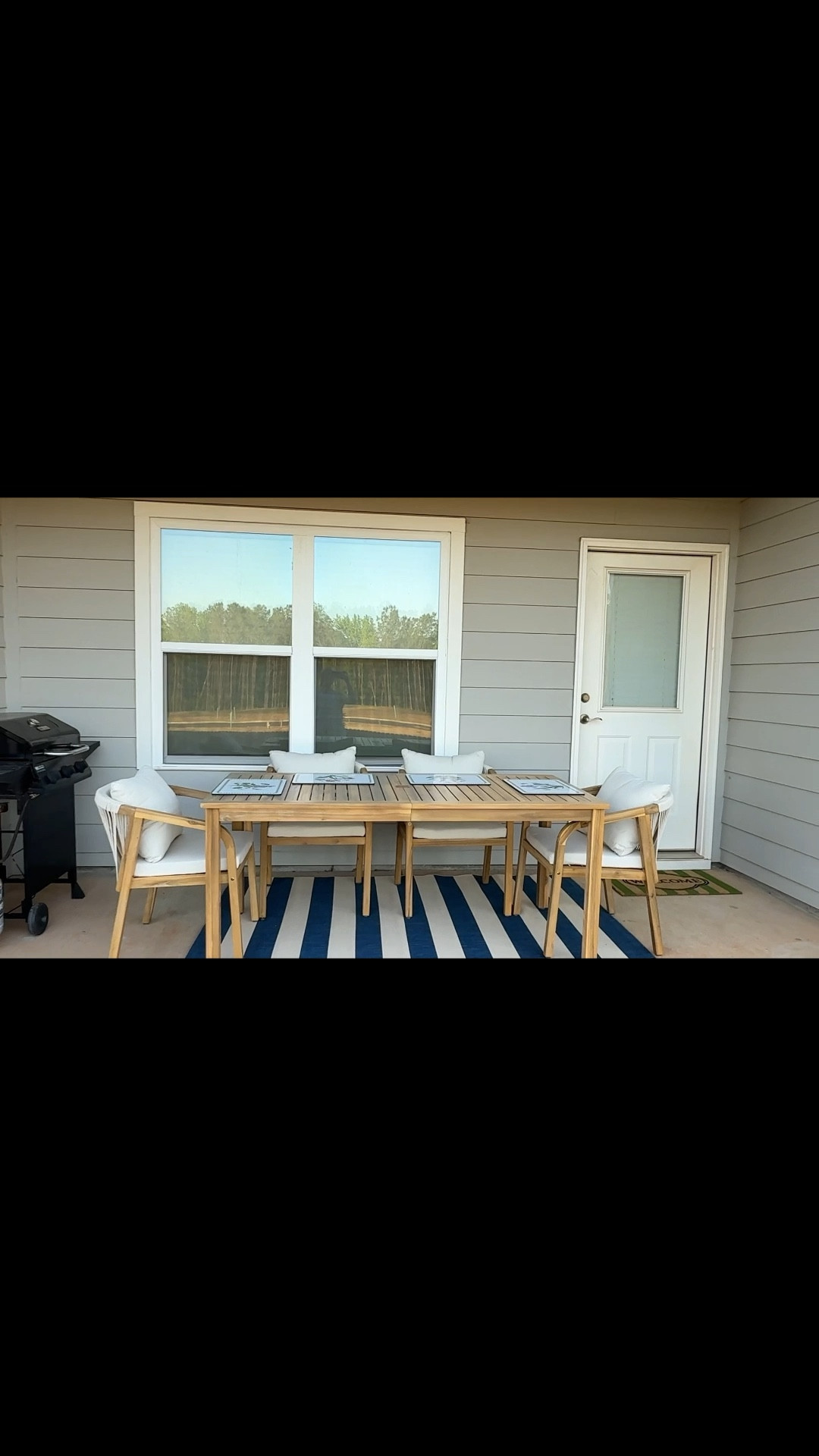 #ad a lil before/after of our outdoor patio & I loveeee how it turned out☀️🌸 #wayfair @Wayfair #outdoor #wishyouwerehere #wayfairpartner @shop.ltk #liketkit 

#LTKSaleAlert #LTKvlog #LTKHome