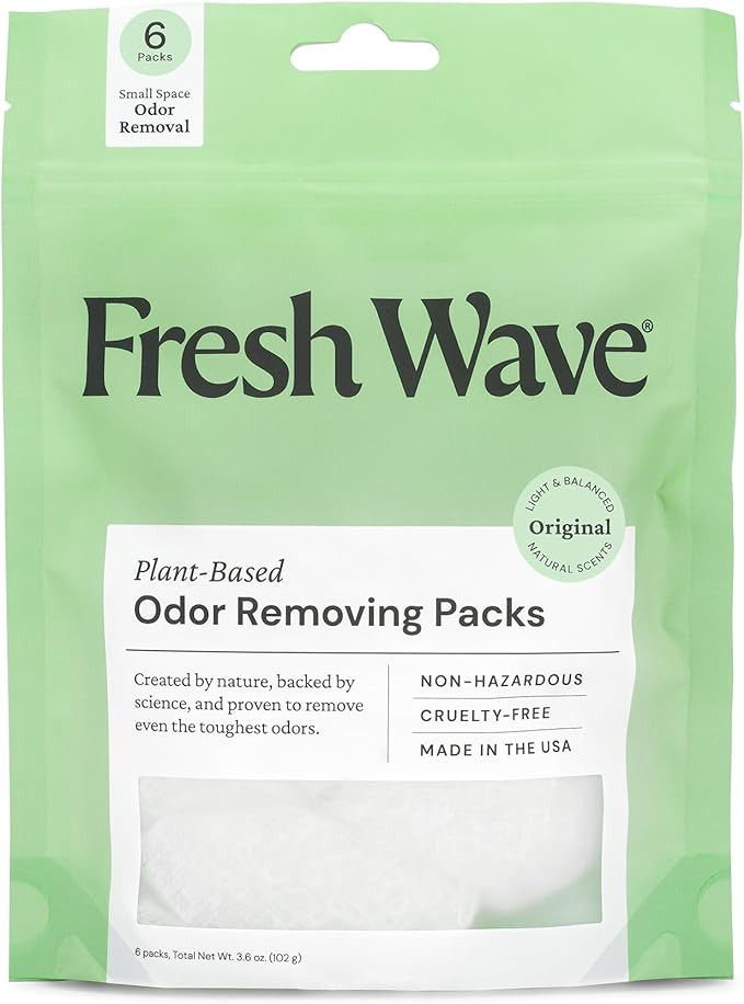 Fresh Wave Odor Eliminating & Deodorizing Packs, Bag of 6 - Safer Odor Relief for Small Spaces, N... | Amazon (US)