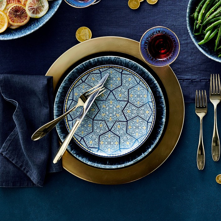 Blue Mosaic Salad Plates, Set of 4, Mixed | Williams-Sonoma