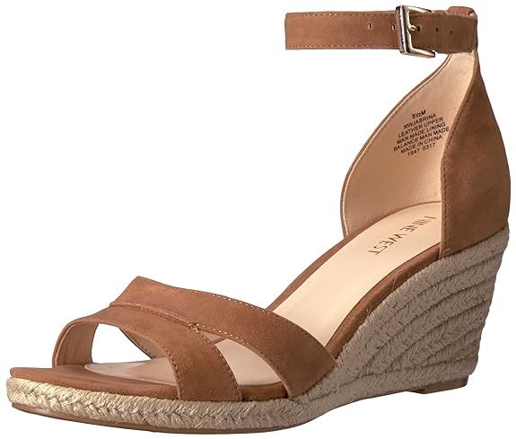 Nine West Women's Jabrina Suede Wedge Sandal | Amazon (US)