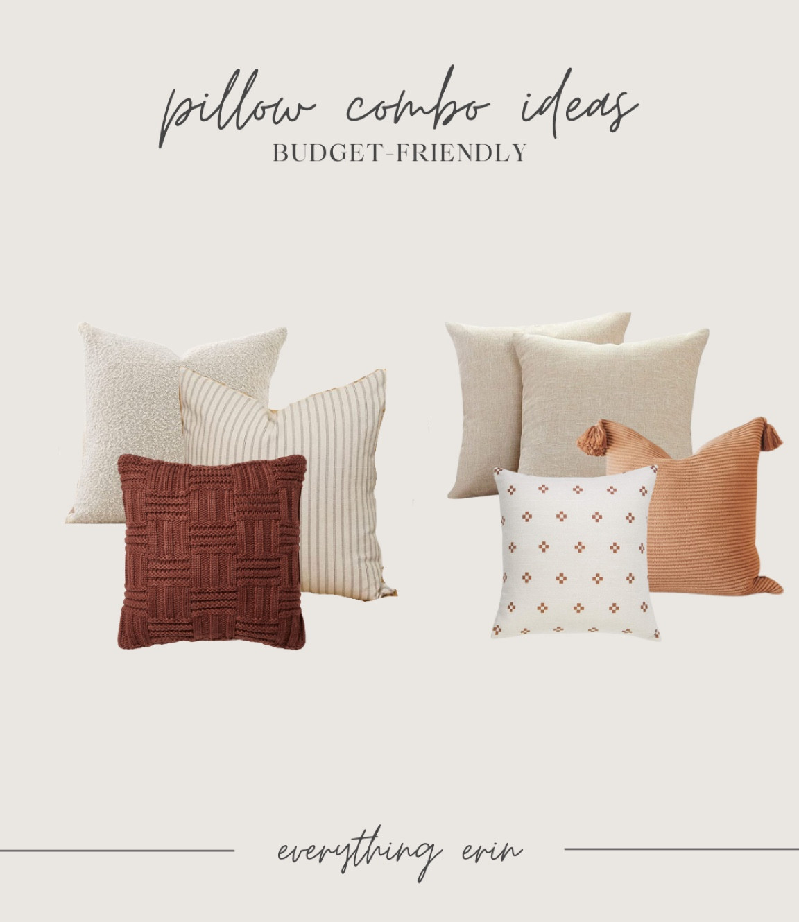 Budget friendly throw pillow combos 

#LTKhome