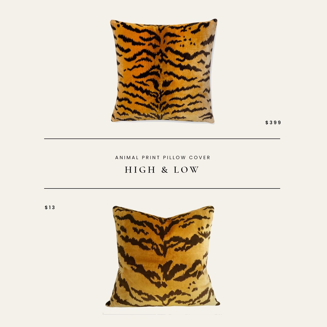 High / Low : Velvet Animal Print Pillow Cover 

#LTKHome #LTKFindsUnder50