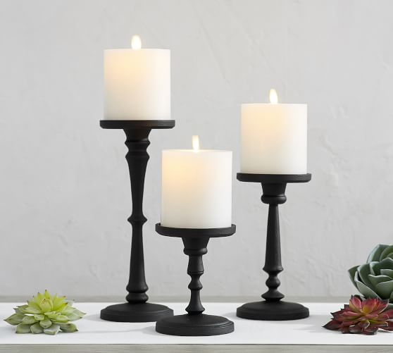 Booker Pillar Holders | Pottery Barn (US)