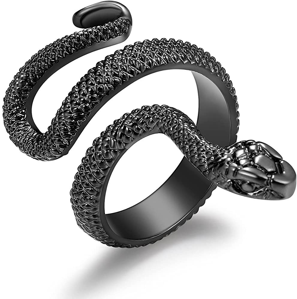 Snake Ring Silver Snake Rings for Women Phoenix Ring Adjustable Vintage Rings Punk Goth Rings Gol... | Amazon (US)