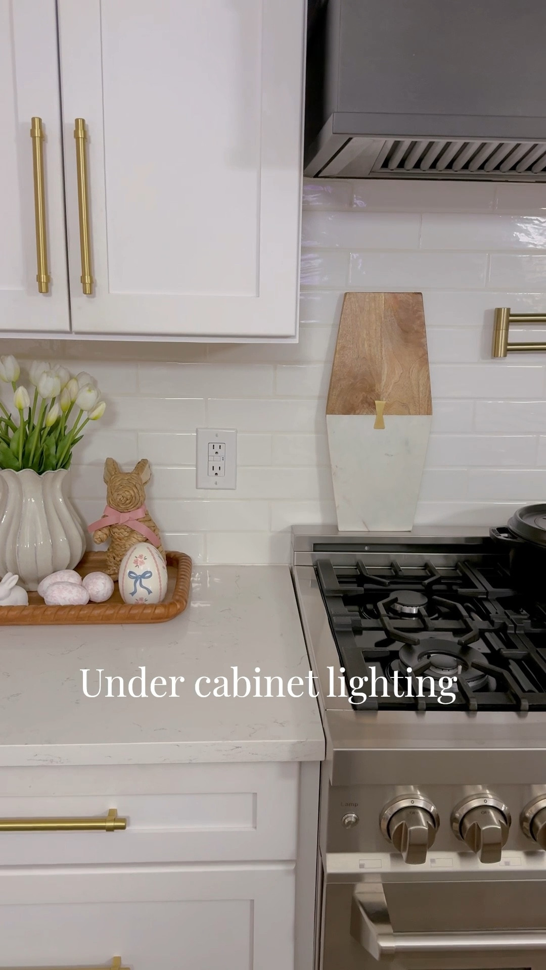 I’m so pleased with our new lighting under the cabinets. So easy to install. Just 2 small magnets and they are dimmable, rechargeable, 3 shades of light and have an optional timer with remote  

#LTKHome