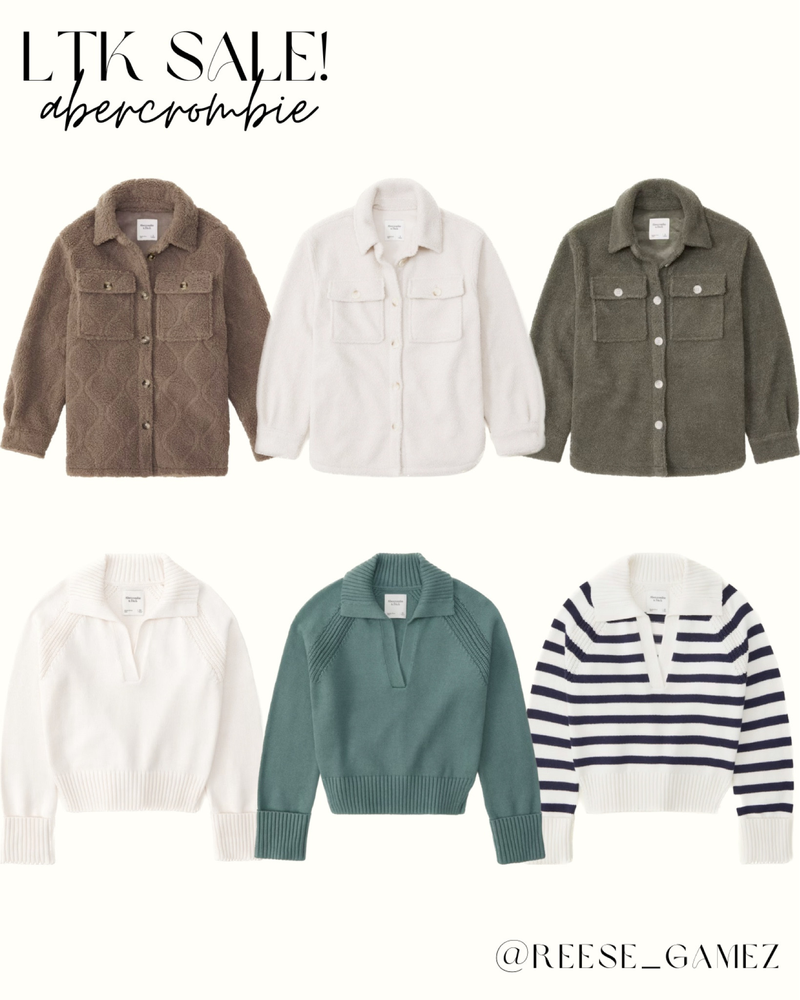 ltk sale! abercrombie edition 🤍
fall fashion, fall outfit ideas, sweaters, trousers, crewnecks, jackets, style tip

#LTKstyletip #LTKSale #LTKsalealert