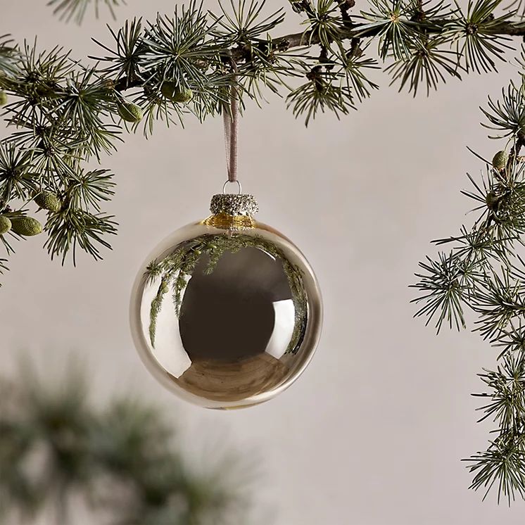 Champagne Glass Bauble – 3.5" | The White Company (UK)