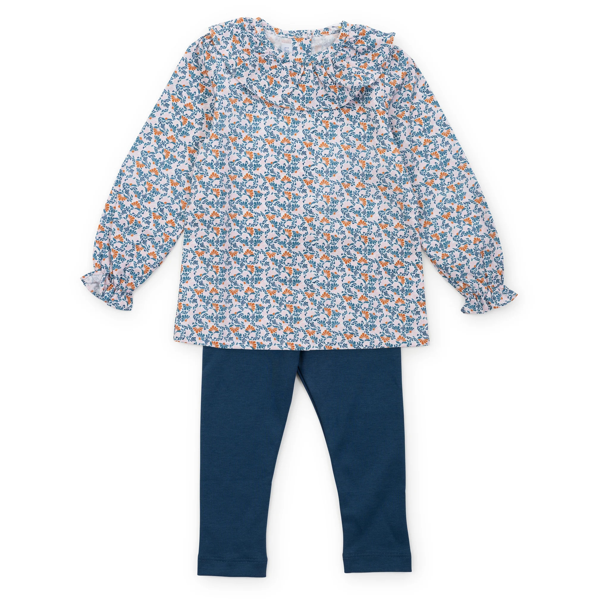 Emma Set Girls' Legging Set - Autumn Blooms | Lila and Hayes