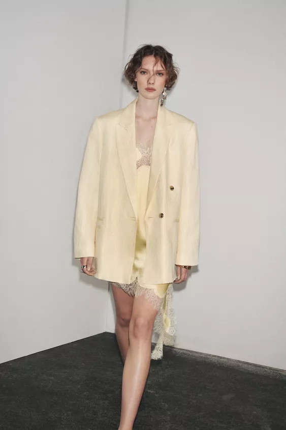 MINIMAL LINEN BLAZER ZW COLLECTION | Zara UK