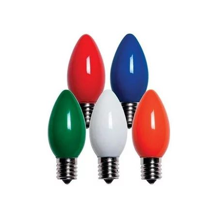 Holiday Bright Lights 9761057 C9 Christmas Light Bulbs Multi Color 1 in. - 25 Lights | Walmart (US)