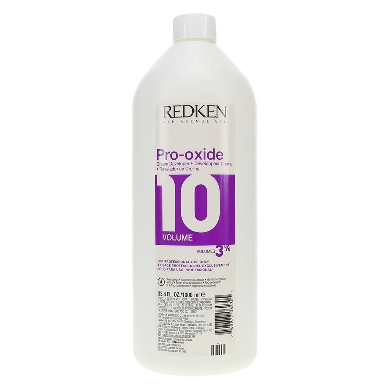 Redken Pro-Oxide Cream Developer, 10 Volume 3%, 33.8 oz | Walmart (US)