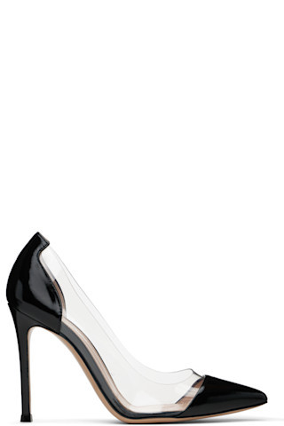 Gianvito Rossi - Black Plexi 85 Heels | SSENSE