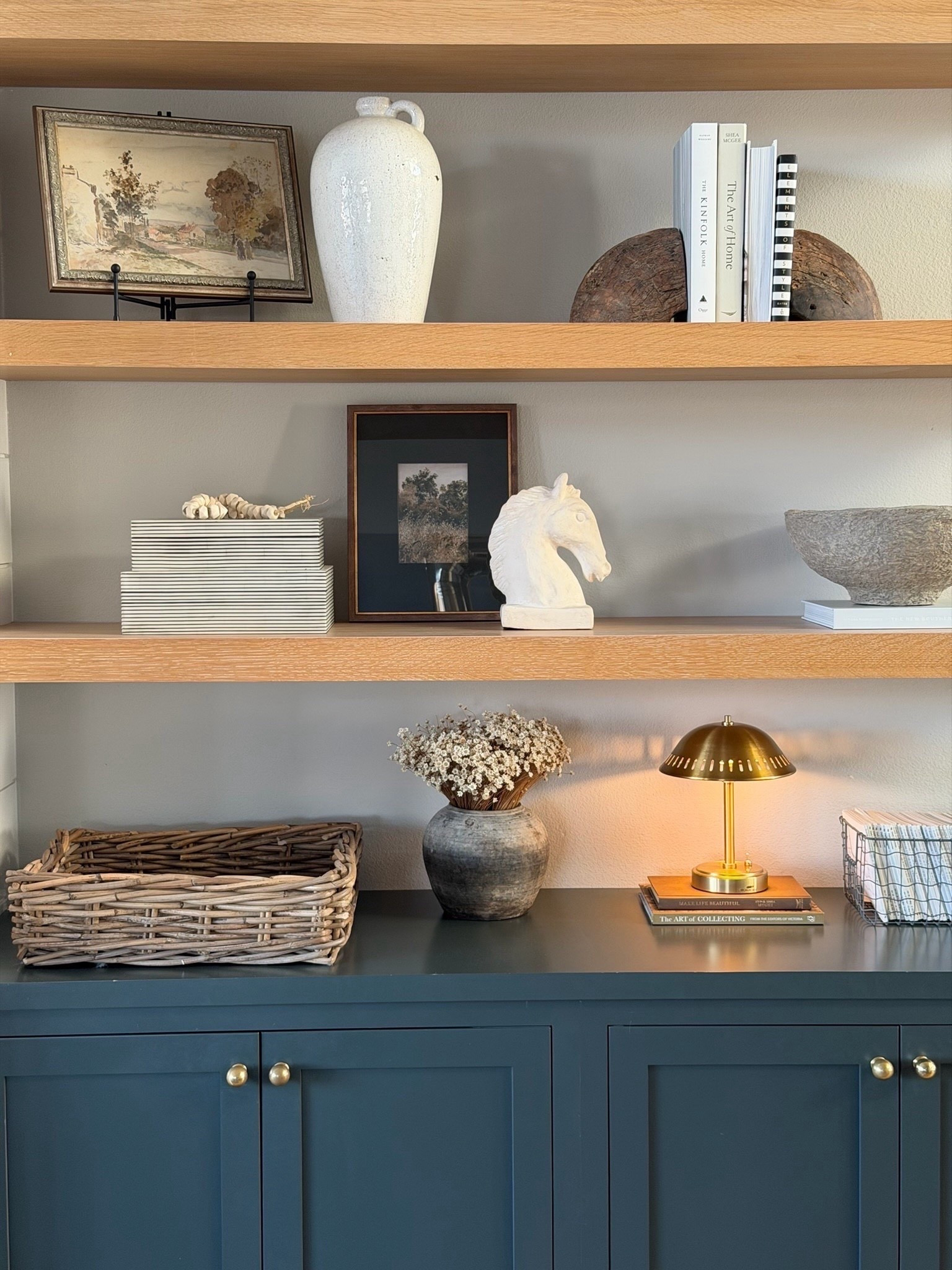 This rustic ceramic horse decorative object from Target might be one of my favorite affordable finds I have come across there! It’s $30 compared to a similar designer style that’s over $400!! Adds shape, dimension, and life to any shelf or tabletop! 

#LTKHome