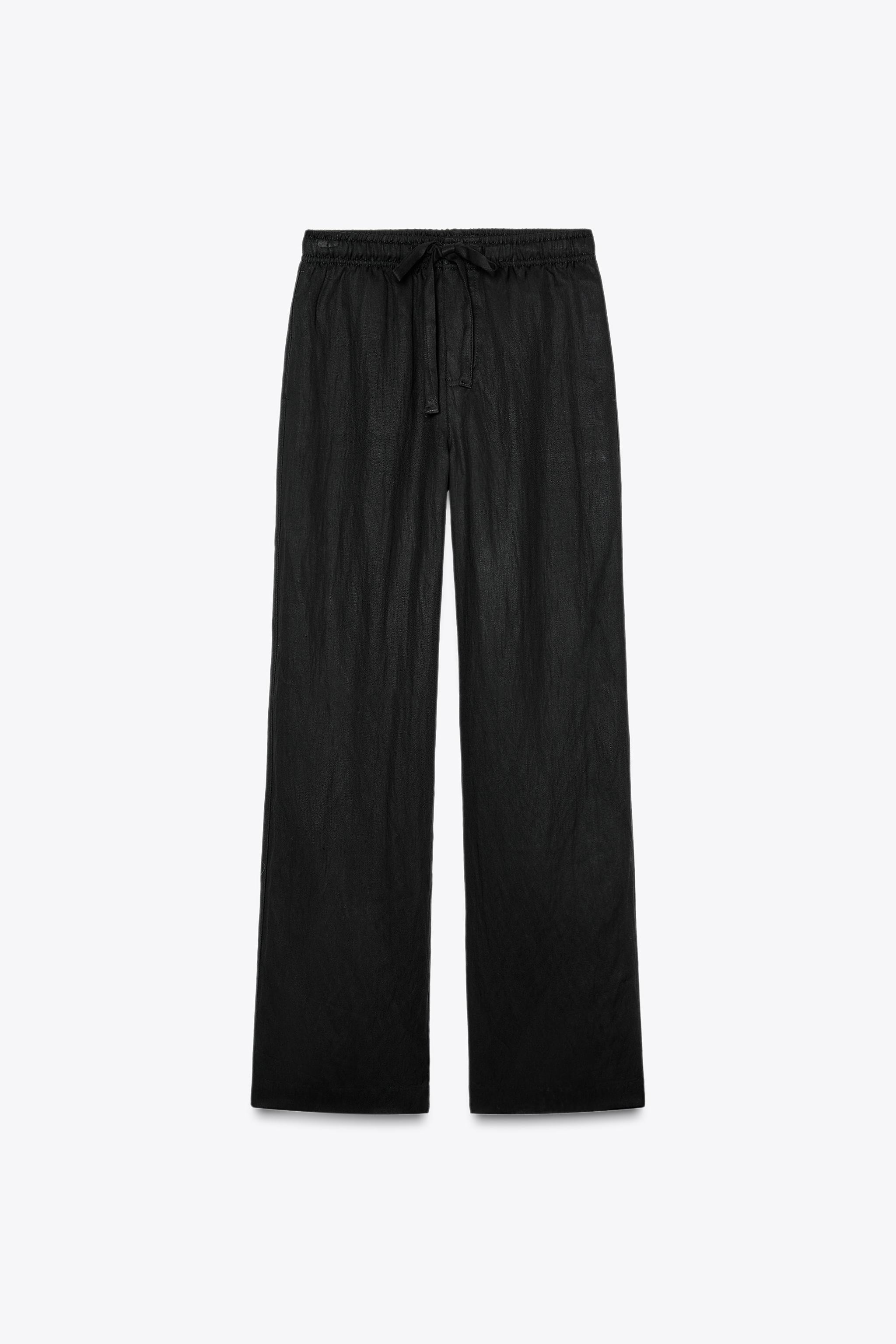 STRAIGHT TROUSERS WITH DRAWSTRING | Zara UK