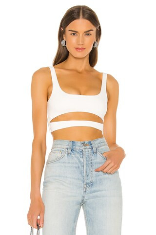 h:ours Montee Crop Top in White from Revolve.com | Revolve Clothing (Global)