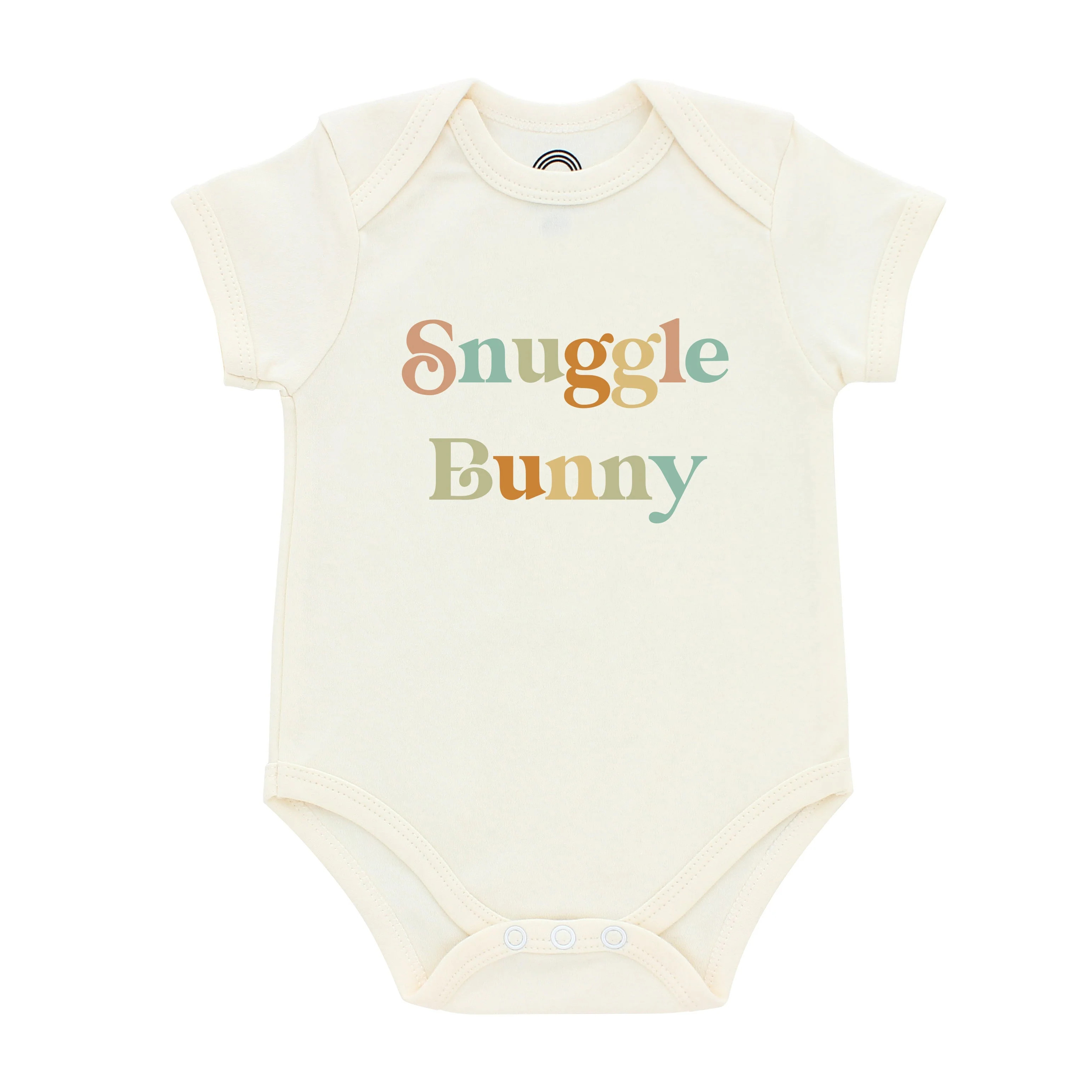 Sale Snuggle Bunny Easter Cotton Short Sleeve Baby Onesie - Baby Easter Outfit | Emerson and Friends