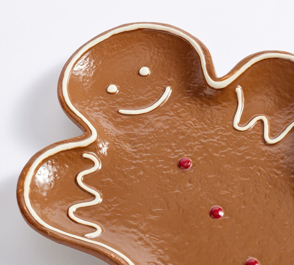 Gingerbread Mr. Spice Cookie Platter | Pottery Barn (US)