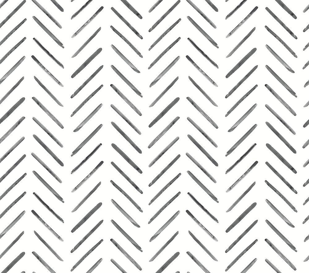 York Painted Herringbone Wallpaper | Pottery Barn Kids