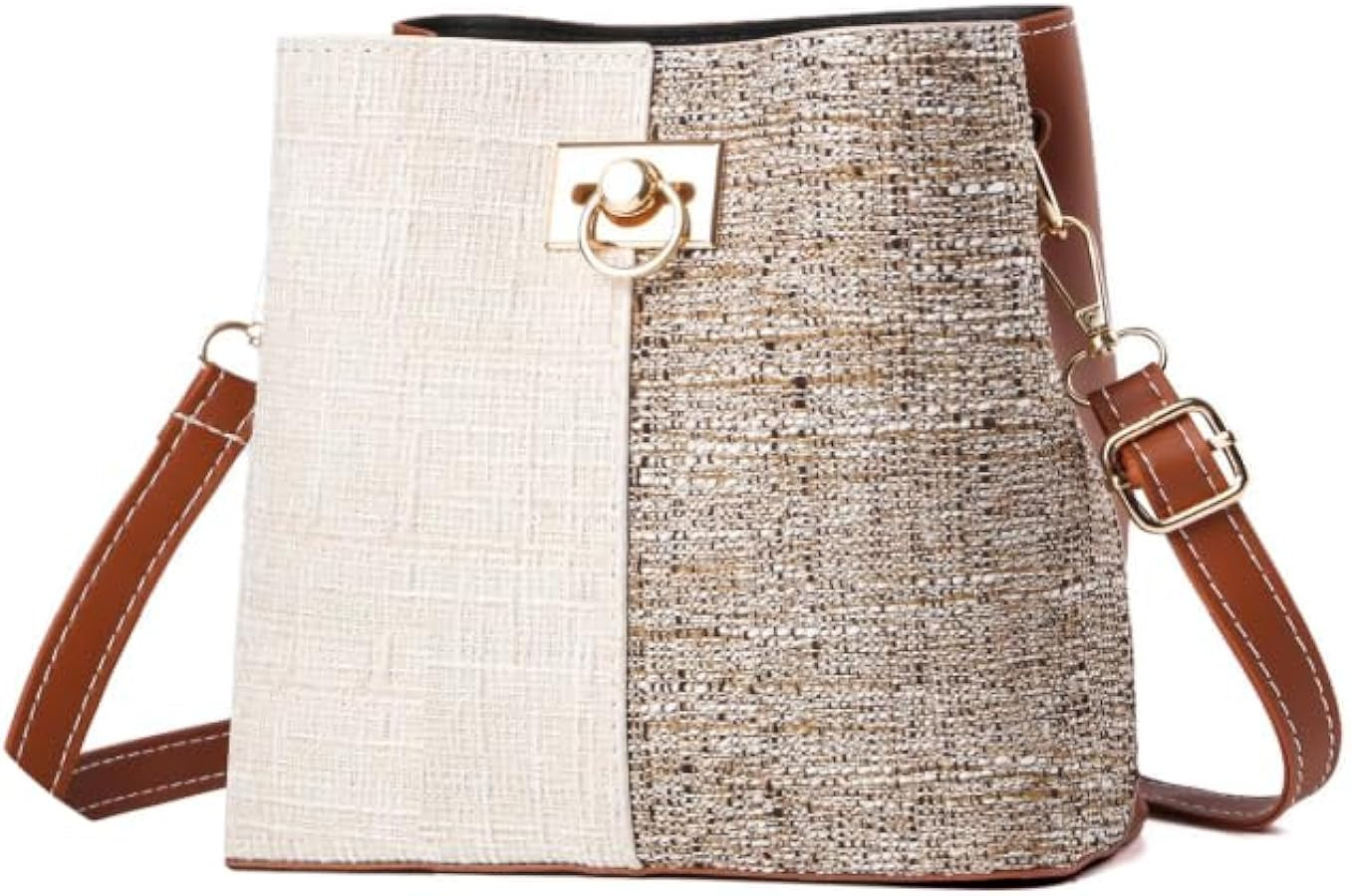 Cross Body Purse for Woman Trendy,Crossbody Bucket Bags-PU Leather with Adjustable Shoulder Strap... | Amazon (US)