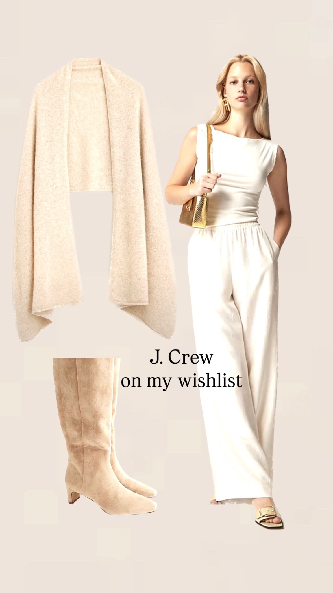 Black Friday at J. Crew with this satin pants, tan boots, and cashmere oversized wrap would be such a comfy Christmas outfit 

#LTKCyberWeek #LTKPetite #LTKHoliday