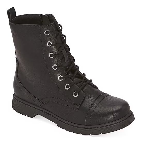 Arizona Womens Queen Combat Boots Block Heel | JCPenney