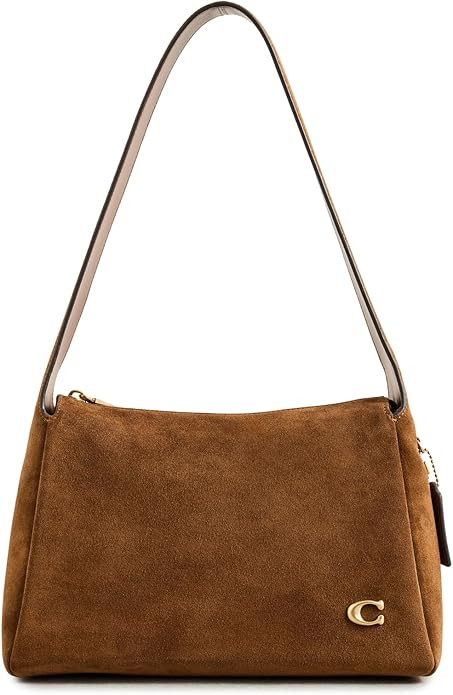 COACH Women's Suede Lola Shoulder Bag | Amazon (US)