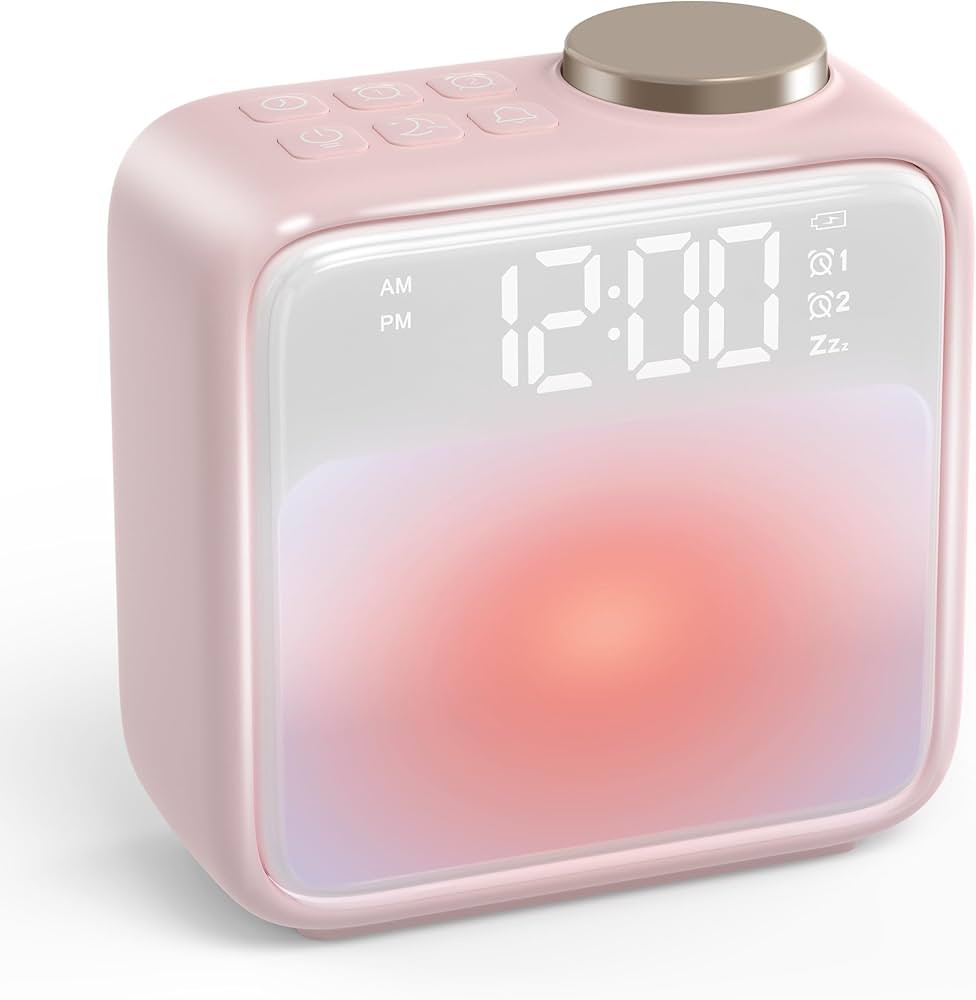 AIRIVO Alarm Clock Night Lights, Rechargeable Alarm Clock for Bedrooms, 6 Scenes & White Noise Sy... | Amazon (US)