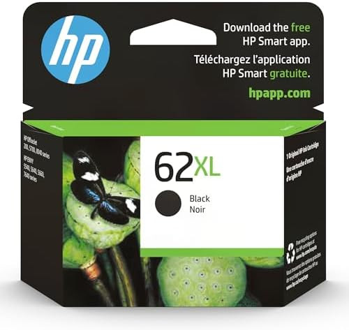 HP 62XL Black High-yield Ink Cartridges for HP Printers | Works with Printer Series: ENVY 5540, 5... | Amazon (US)