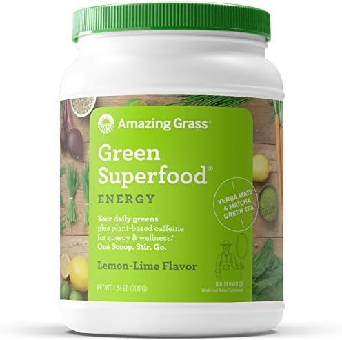 Amazon.com : Amazing Grass Green Superfood Energy: Super Greens Powder & Plant Based Caffeine wit... | Amazon (US)
