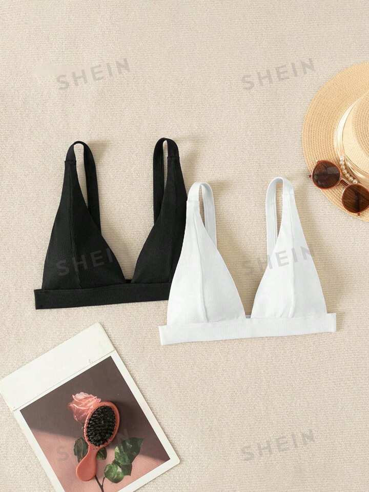 Plain Swimsuit Top | SHEIN