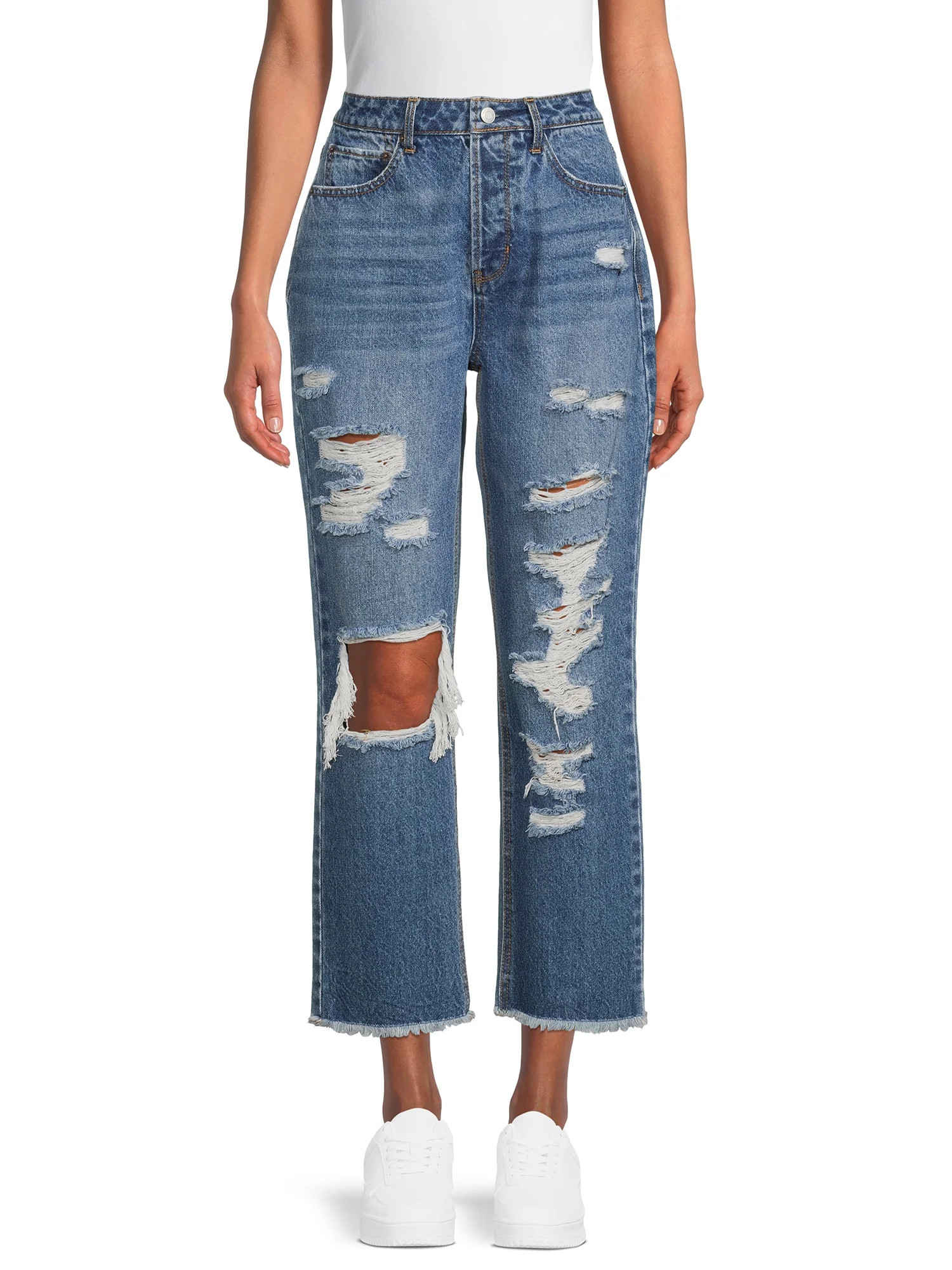 Vanilla Star 90's Boyfriend Jeans | Walmart (US)