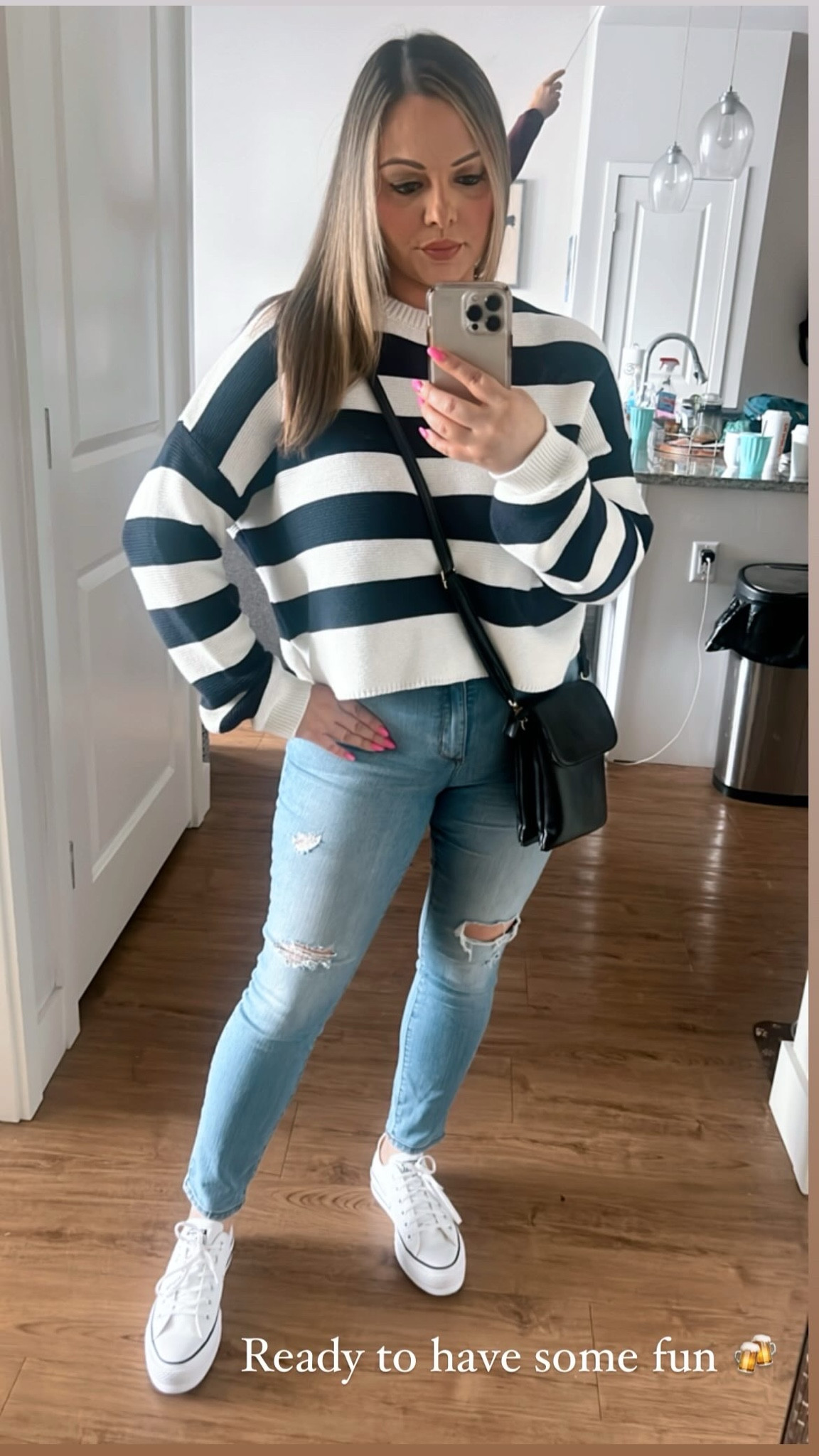 Casual spring outfit idea! Perfect for breweries/vineyards/brunch/shopping & daytime activities! 

Shoes are SO comfy and fit TTS. I’m wearing my true size 7

#LTKfindsunder100 #LTKshoecrush #LTKSeasonal