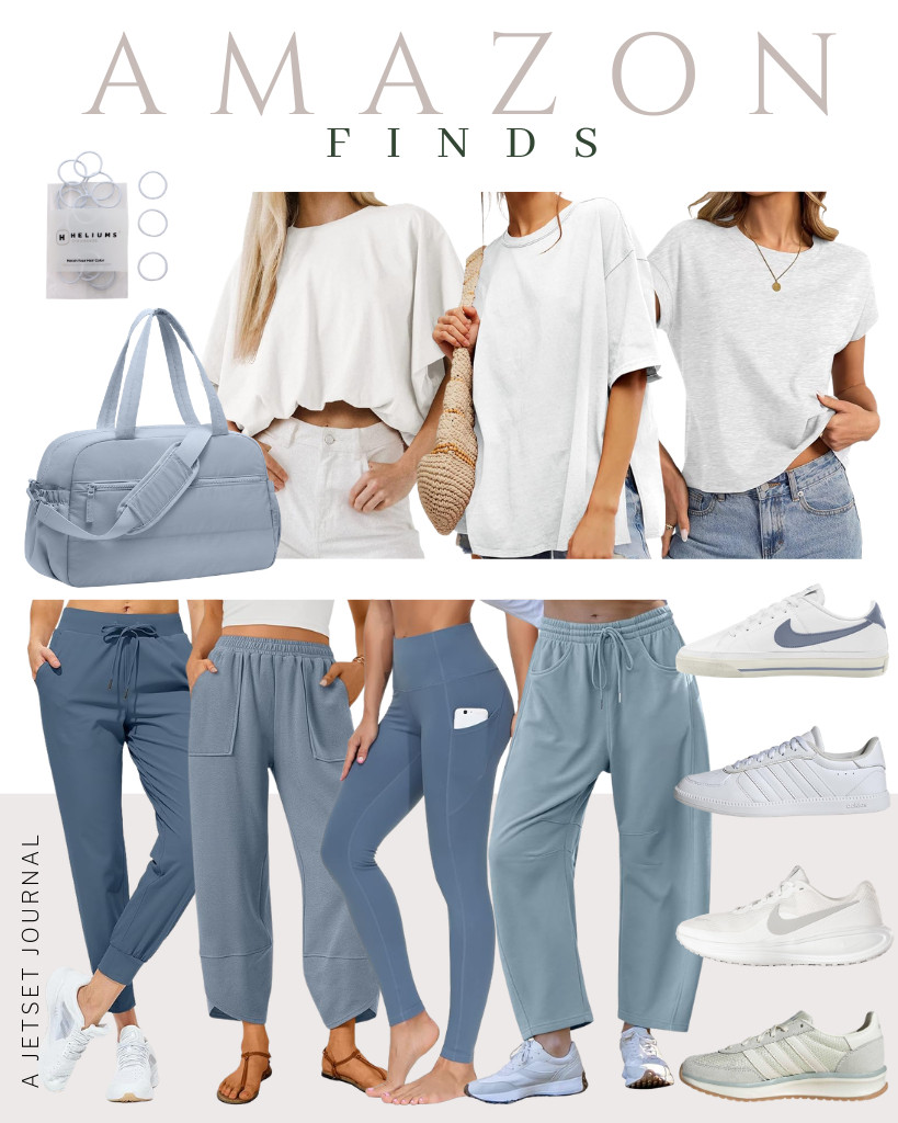 This Amazon Athleisure list features comfortable finds that make getting dressed easy. For a quick, sporty, chic outfit idea, try pairing this EasyGala cap-sleeve crop top with loose TARSE barrel sweatpants. The combination looks perfect with these adidas sneakers. Add this stylish travel duffel bag, too. There is more to explore in this collection!

#LTKSeasonal #LTKSaleAlert #LTKTravel
 

 