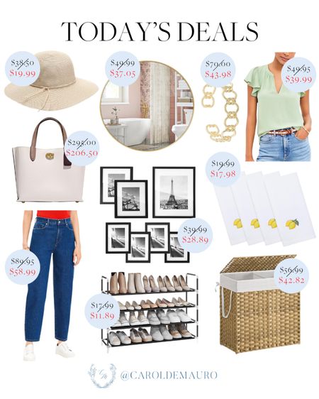 Don't miss out on today's deals which include a cute green top, round bathroom mirror, wall decor, shoe rack and more!
#onsalenow #homeessentials #springfashion #organizationidea

#LTKstyletip #LTKsalealert #LTKSeasonal