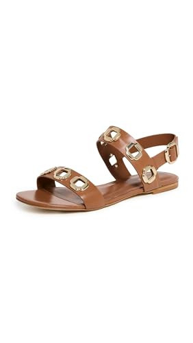Larroude Women's Milan Sandals, Caramel, Tan, 7.5 Medium US | Amazon (US)