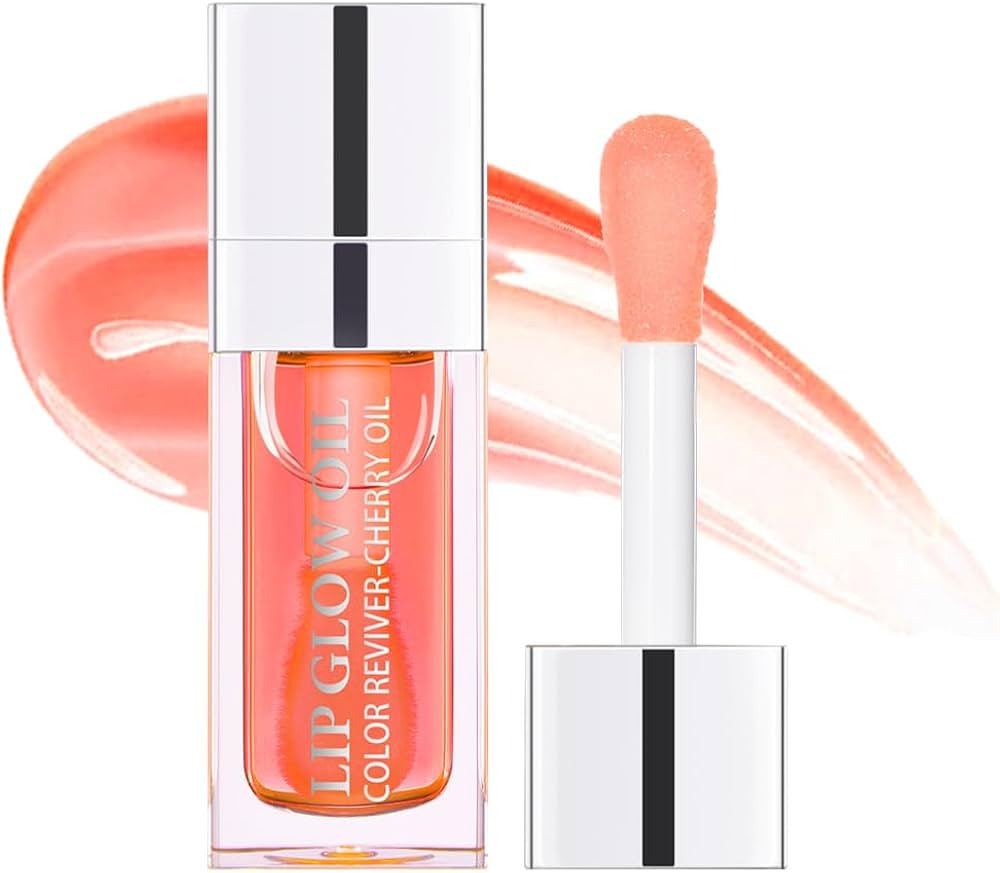 Hydrating Lip Glow Oil, Moisturizing Lip Glow Oil, Lip Plumper Gloss, Transparent Lip Gloss, Lip ... | Amazon (US)