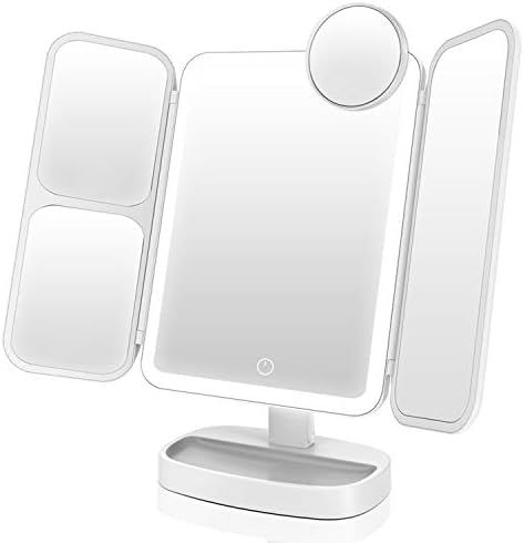 EASEHOLD Makeup Mirror Vanity Mirror with Lights 38 LED Lighted Mirror 1X/2X/5X/10X Magnification... | Amazon (US)